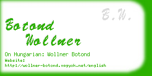 botond wollner business card